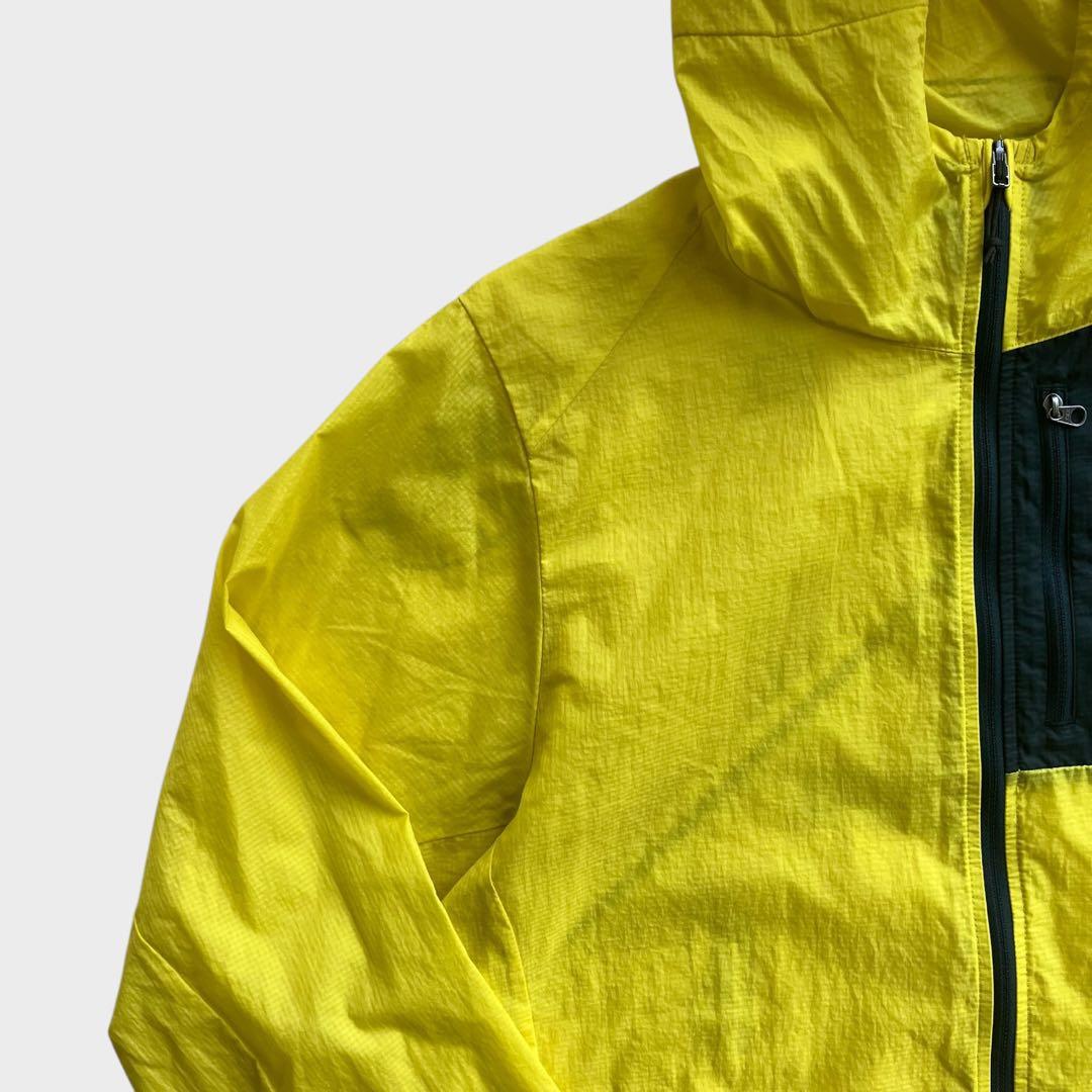 パタゴニアpatagoniaフーディニジャケットMイエローULハイクナイロン