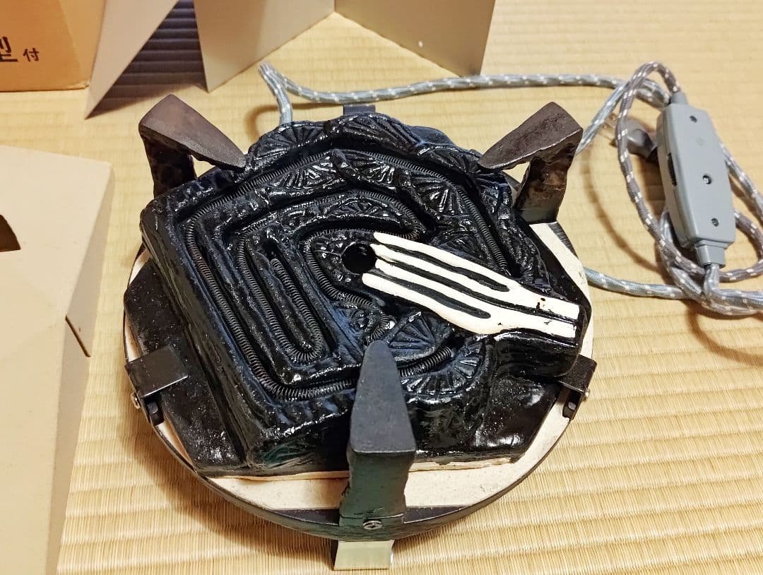 【お値下げ！通電確認済み】炭型ヒーター 野々田式 炉・置炉用【ほぼ新品】