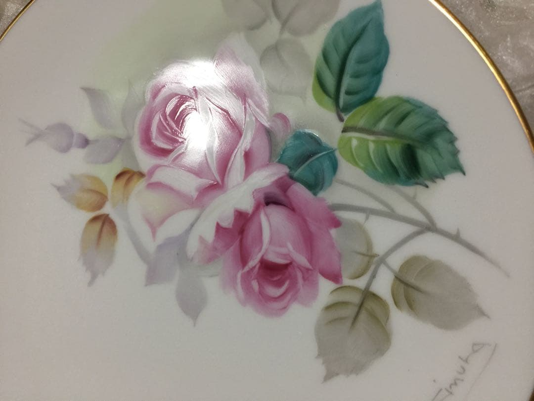 オールドノリタケローズプレートアンティーク