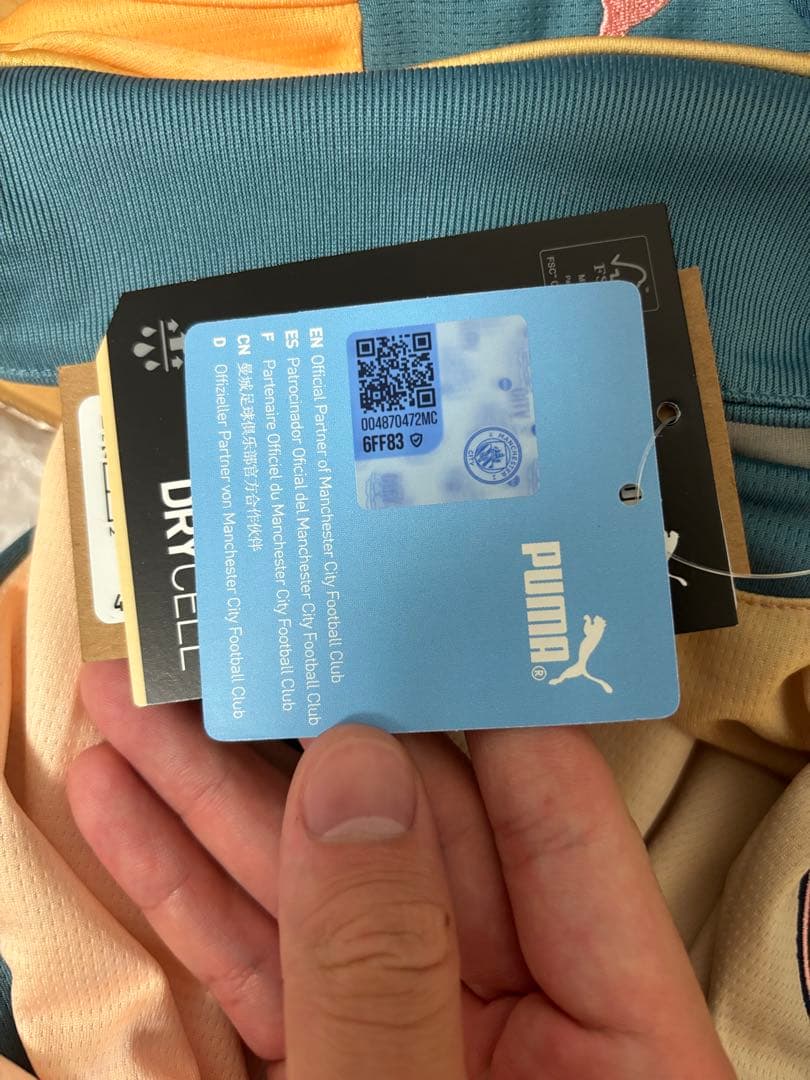 Manchester City 4th kit 47（正規品） タグ付き