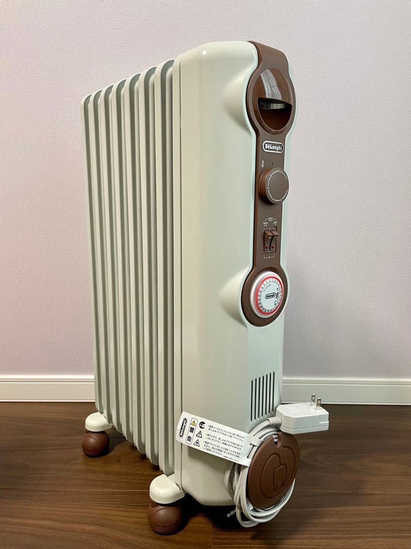 デロンギ オイルヒーター ホワイトブラウン JR0812