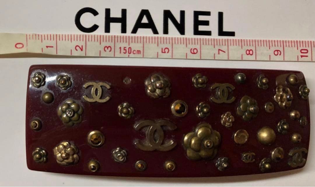 パリで購入❤️CHANEL❤️彫金細工　プレート　バレッタ❤️激レア　ヴィンテージ