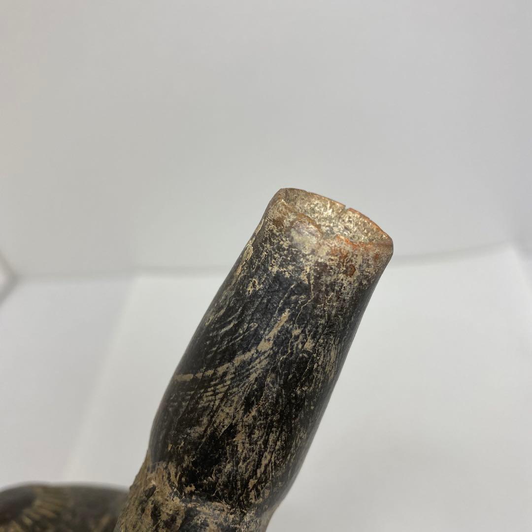 専用　紀元前　古代　インカ花入　高さ約18.2㎝　タサオ　東さ8-0107☆2F