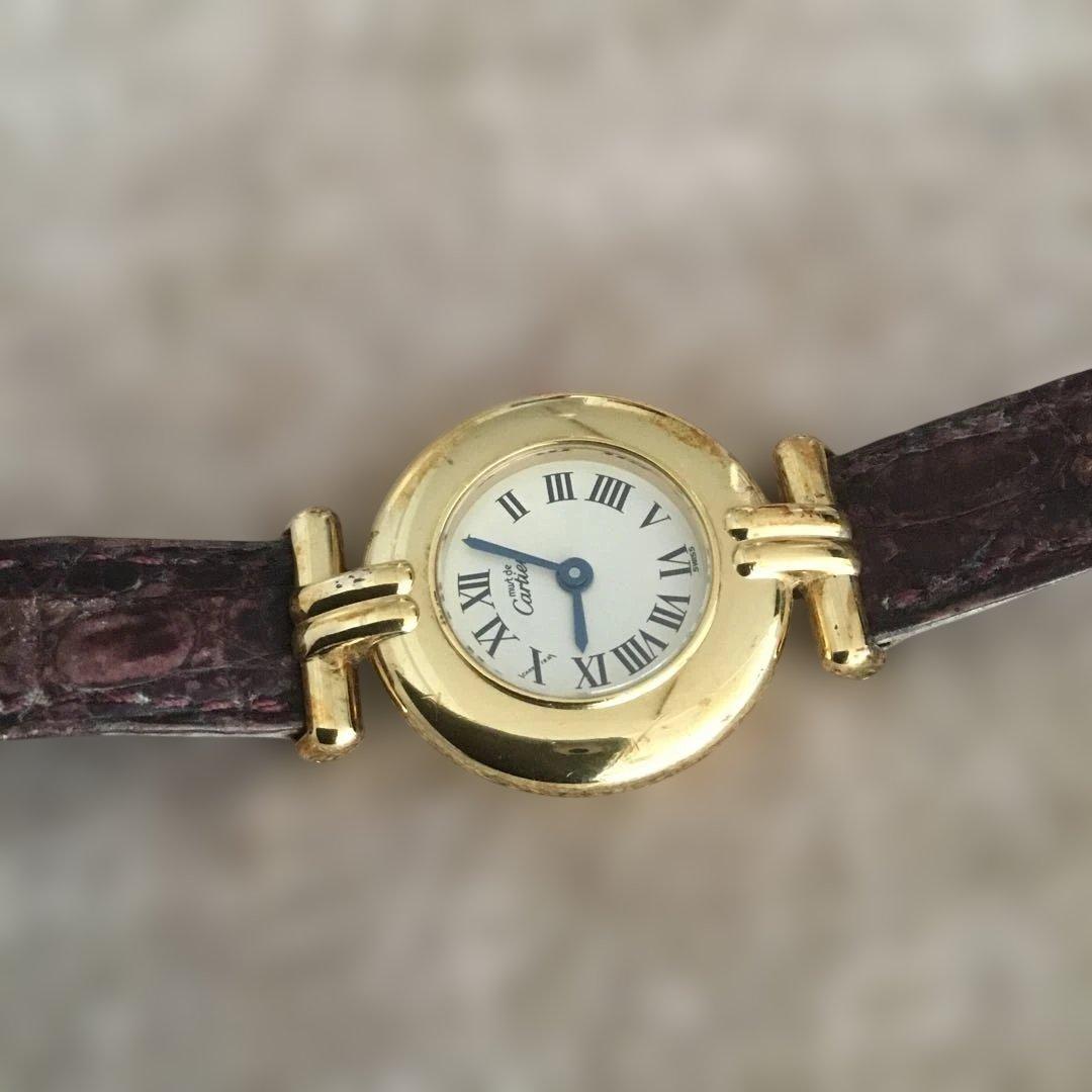 ジャンク品　Cattier カルティエ　レディース腕時計ヴィンテージマストコリゼ