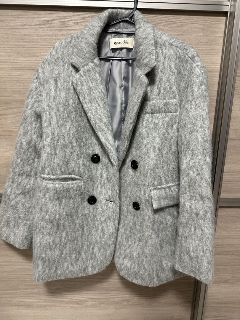 gypsophila ミドル丈オーバーサイズシャギーコート