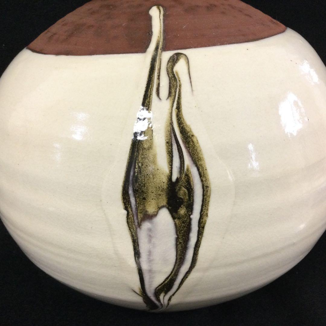 墨流壷 花器 近藤豊作 花瓶 供箱 L195