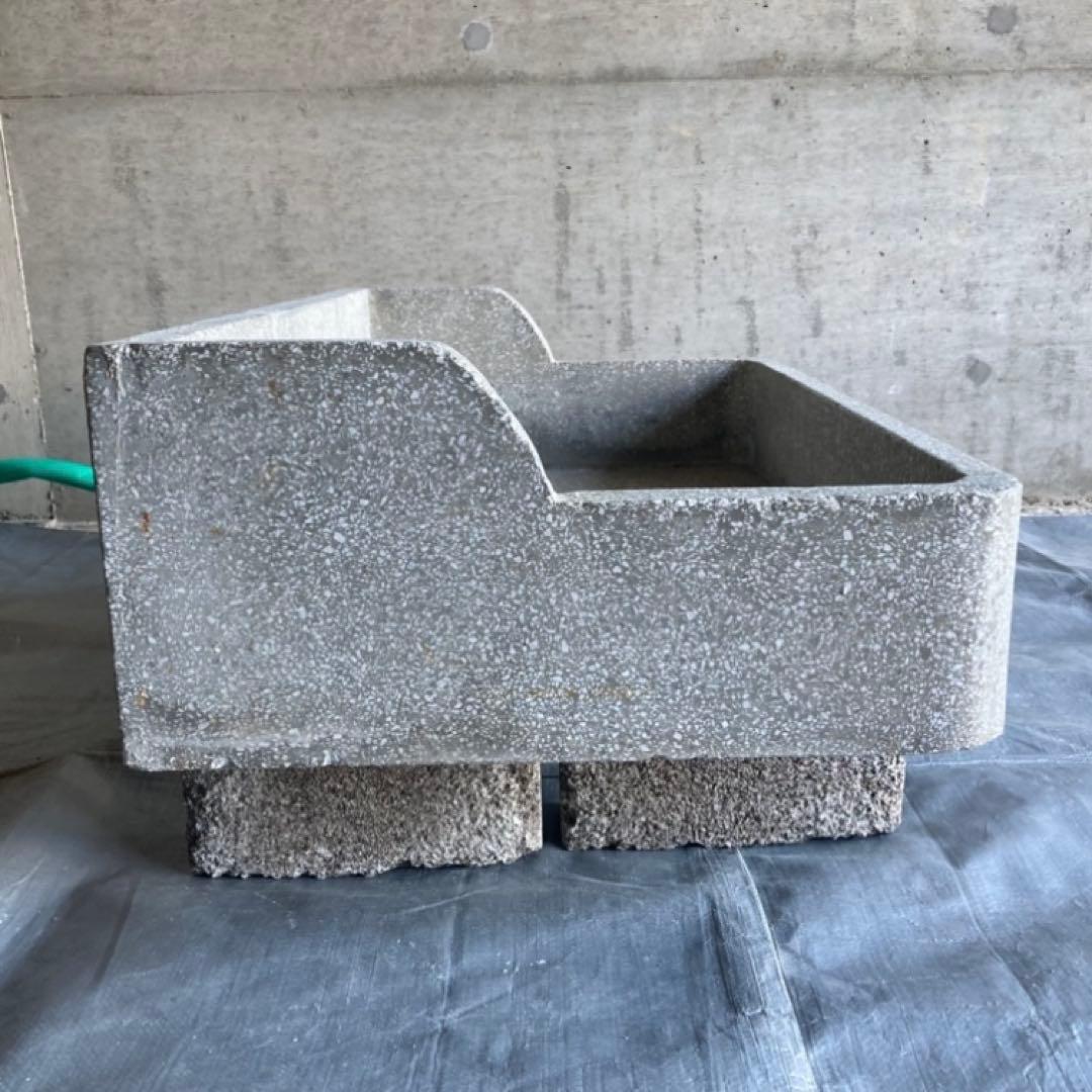 ガーデンシンク 流し台 手洗い 洗面 大型 コンクリート 園芸 シャビー レトロ