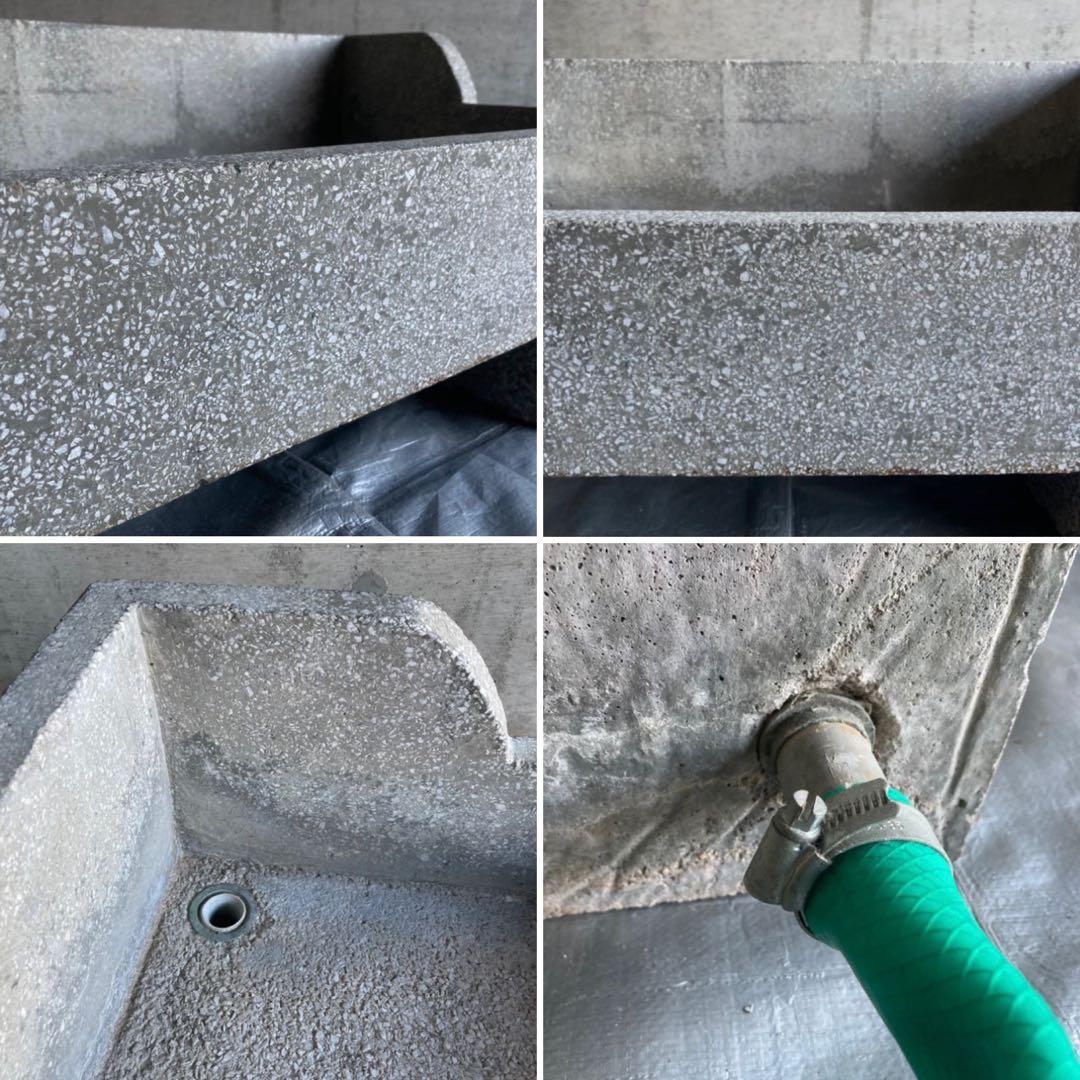 ガーデンシンク 流し台 手洗い 洗面 大型 コンクリート 園芸 シャビー レトロ