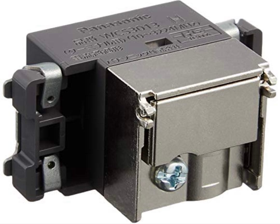 WCS3013H 埋込ホーム用高シールドテレビターミナル グレー　10個セット