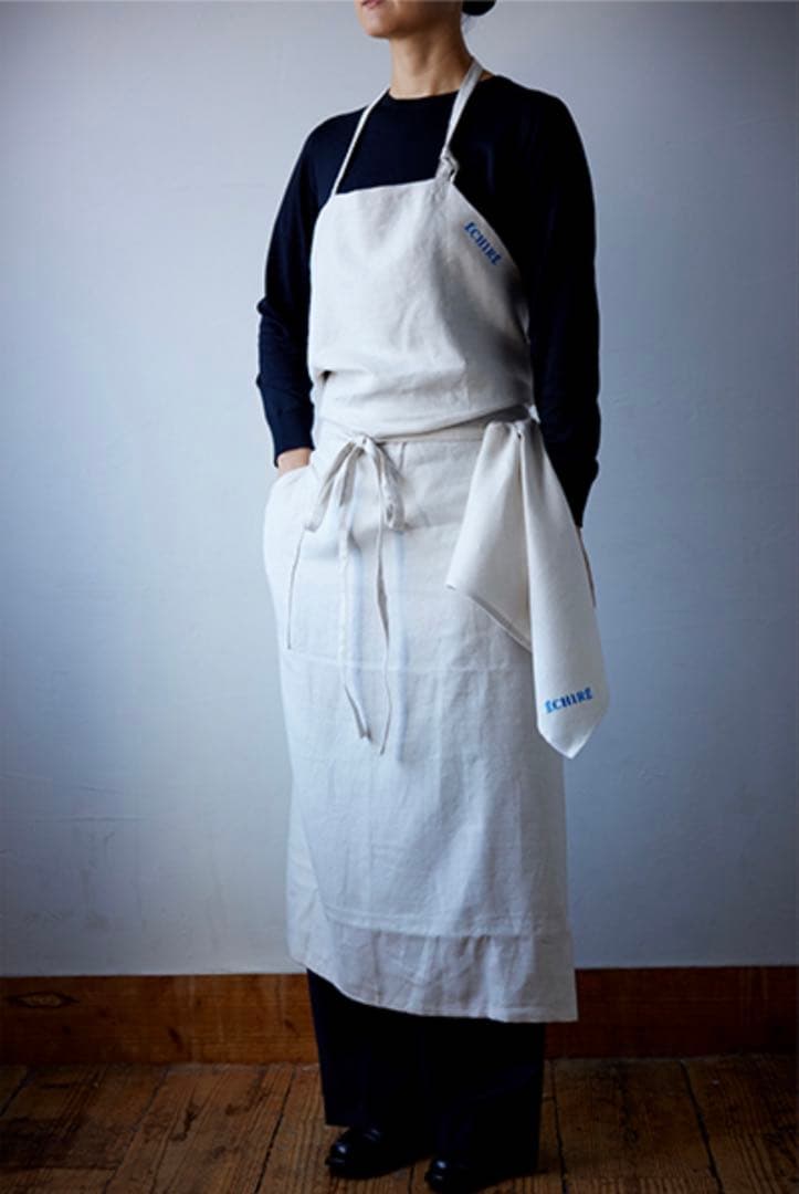 ECHIRE フレンチリネンエプロンセット