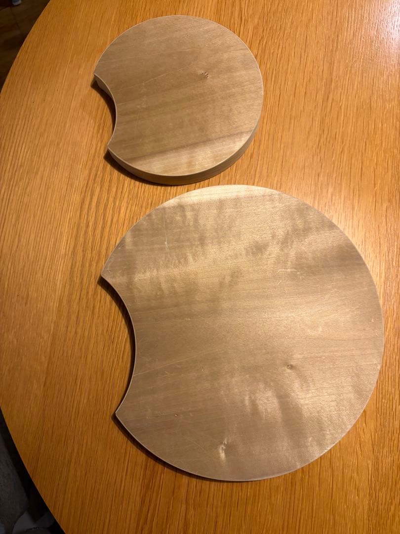 陶片木 まな板 大小セット ほお木 国産 朴木 キッチン ボード