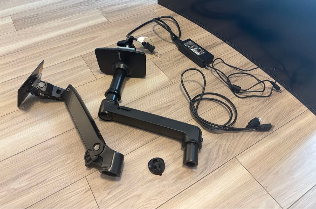 LG 34WL75C-B 曲面モニターディスプレイ スタンド無 アーム付