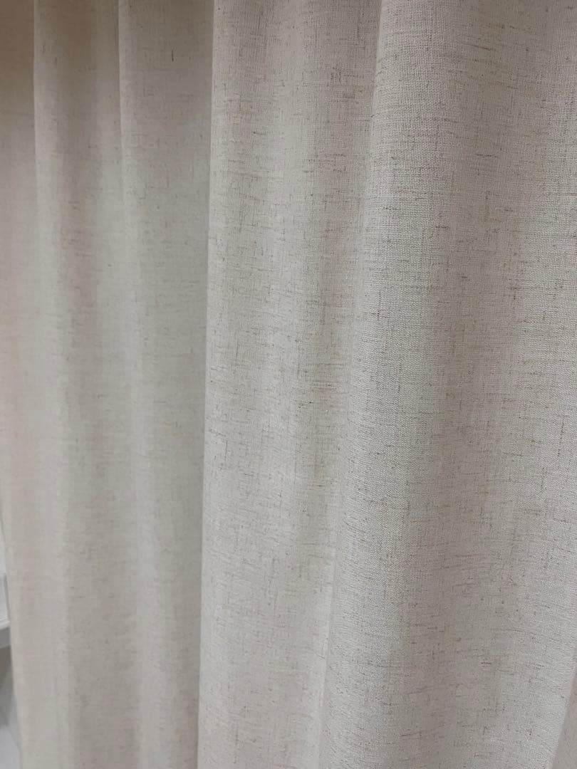 リネンカーテン　ナチュラルuvカット　【幅135×丈175】