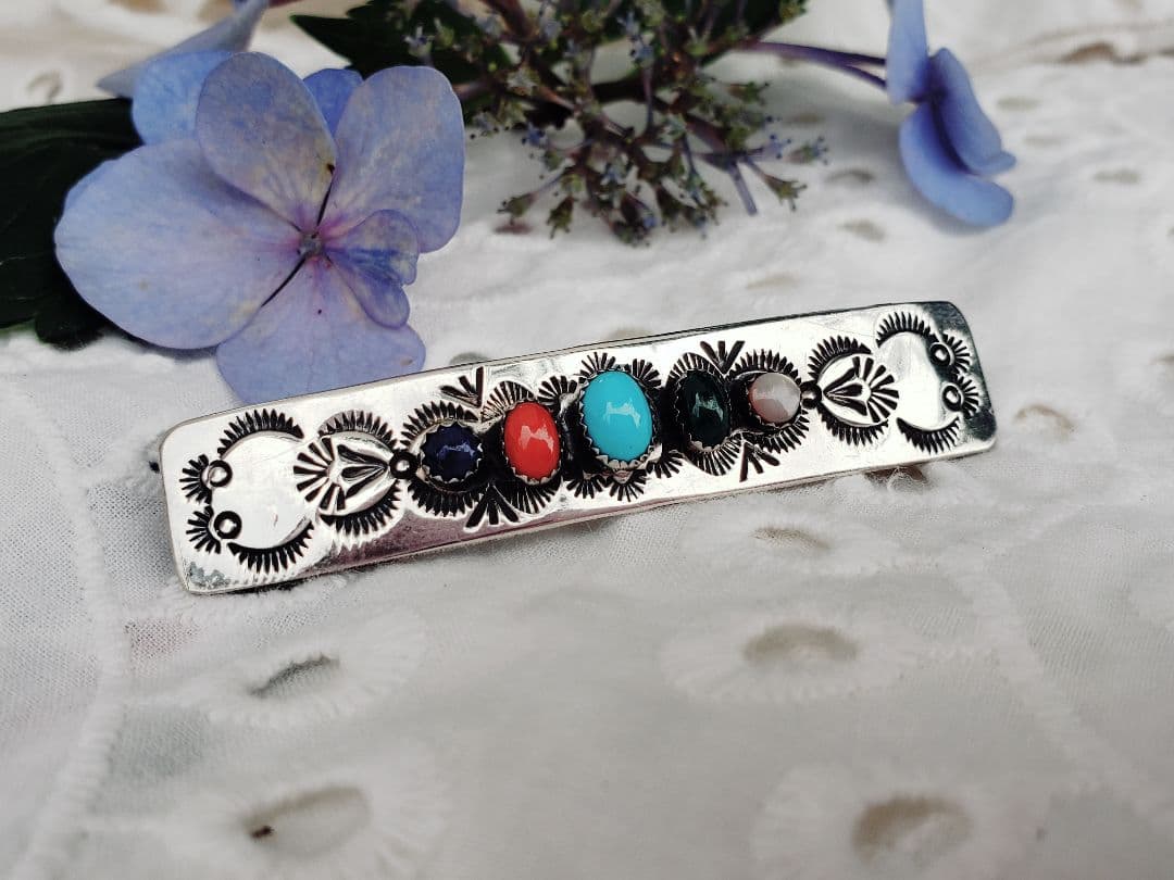 インディアンジュエリー　シルバー925 ナバホ　ターコイズ　ラピスラズリー　珊瑚