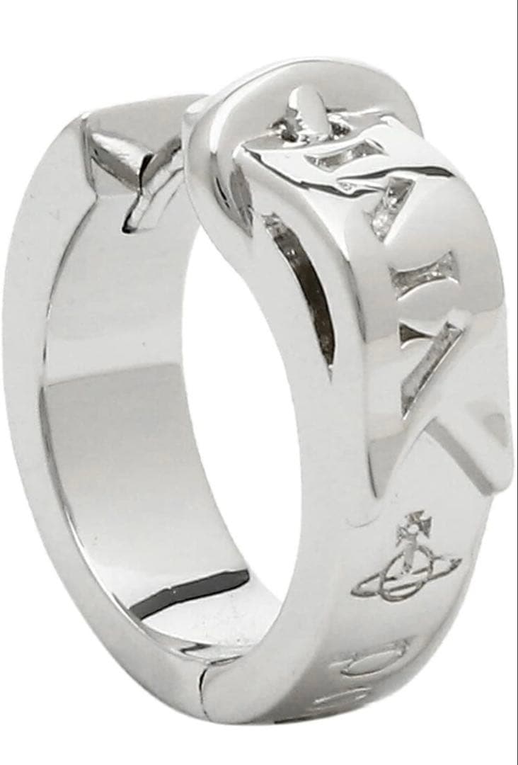 ヴィヴィアンウエストウッド　シルバー フープピアス