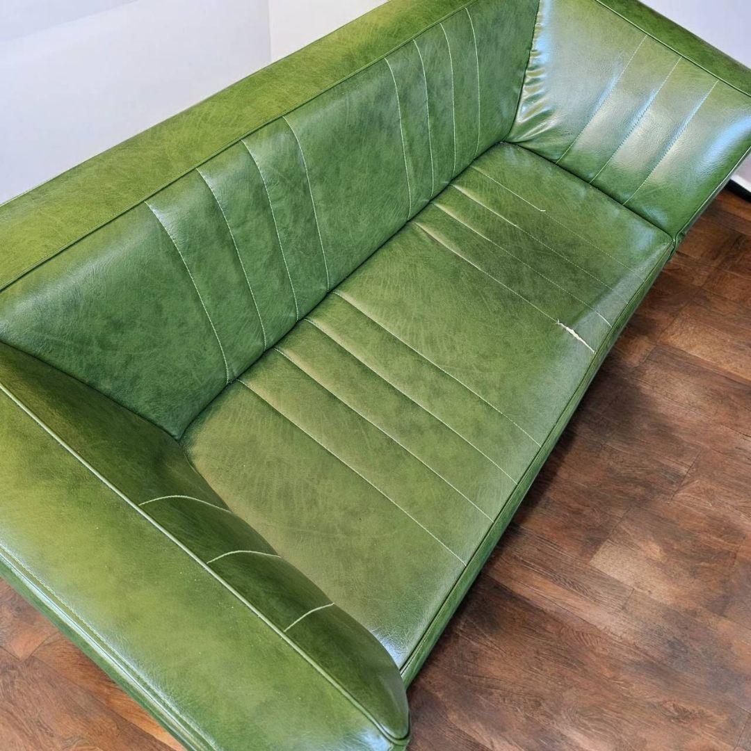 【q074 k】 niko and… 二人掛け ソファ グリーン 緑 ニコアンド