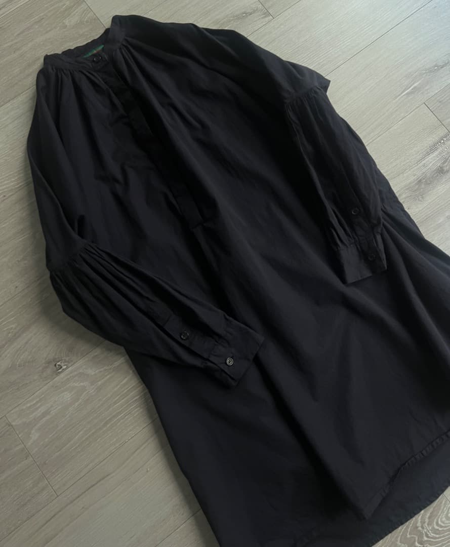 専用 希少 ケイシーケイシー 袖切替ノーカラーワンピース ゆったり