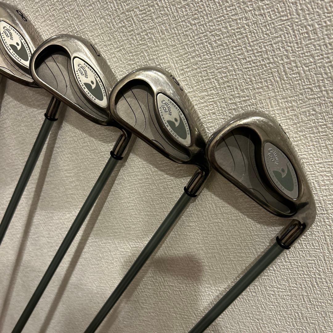 名器ホークアイ　レディースL 8本　右利き　アイアンセット　キャロウェイ