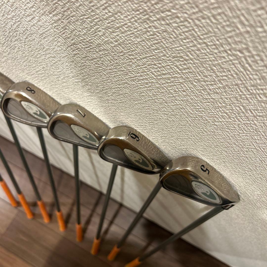 名器ホークアイ　レディースL 8本　右利き　アイアンセット　キャロウェイ