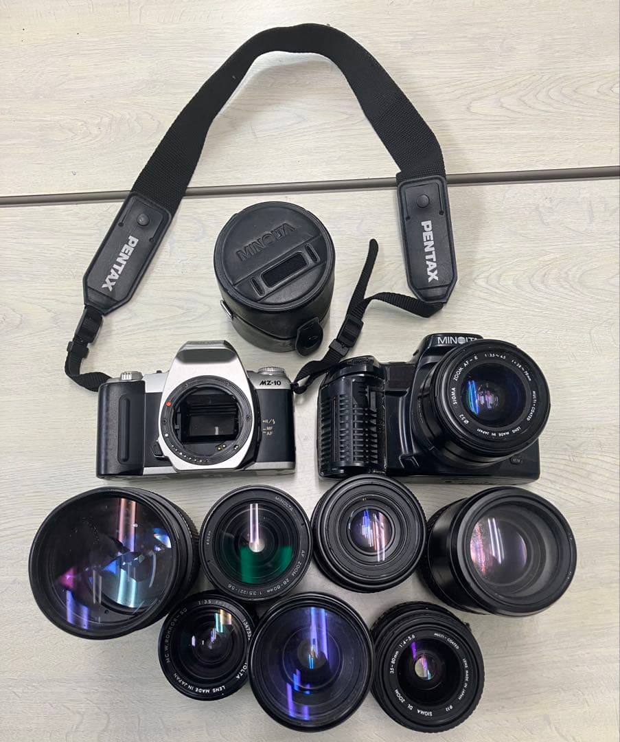 PENTAX MINOLTA フィルムカメラ　レンズセット