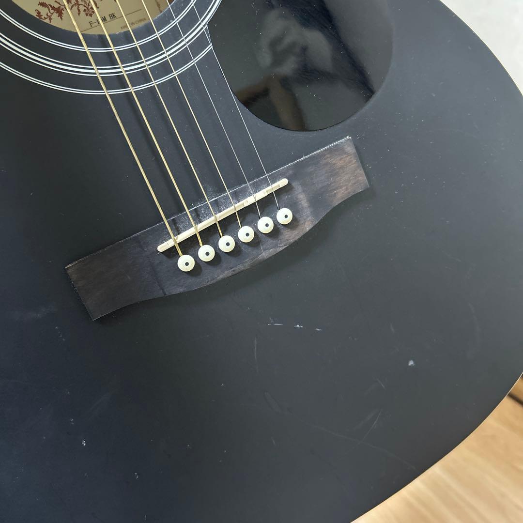 honey bee アコースティックギター 黒　ブラック　ケース付き　アコギ