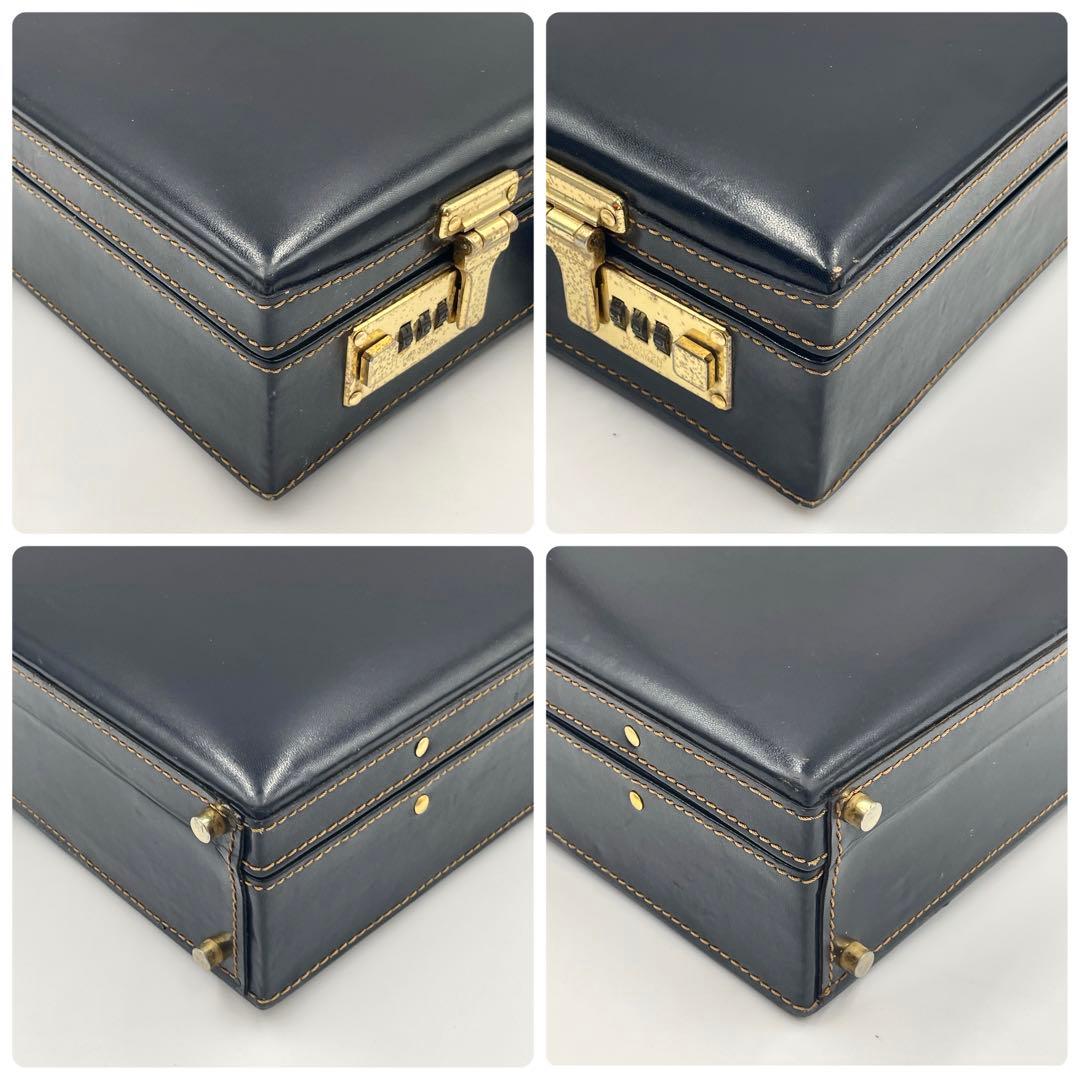 【入手困難】イヴ サン ローラン YSL レザー アタッシュケース ブラックA4