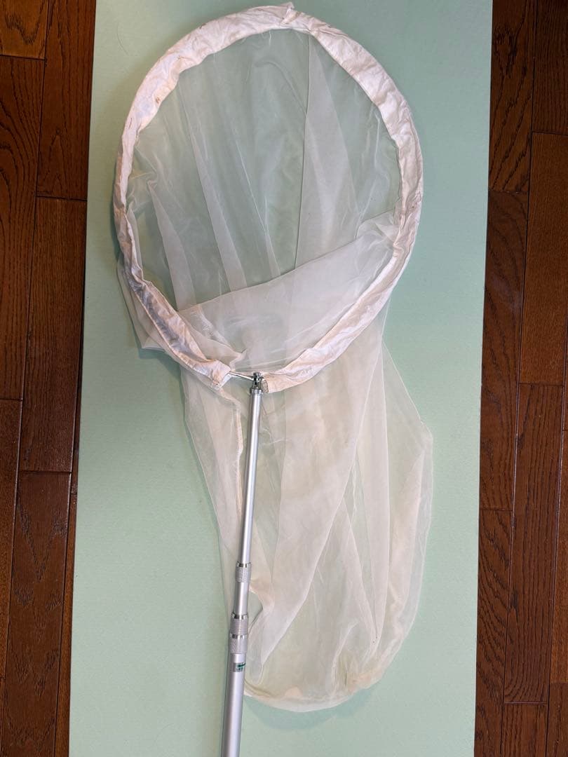 捕虫網　志賀昆虫アルミ製引抜式捕虫網 (５０cm本絹上等網付150cm)