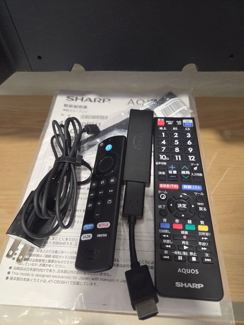 SHARP AQUOS液晶テレビ FireTV Stick4K (Max)付き