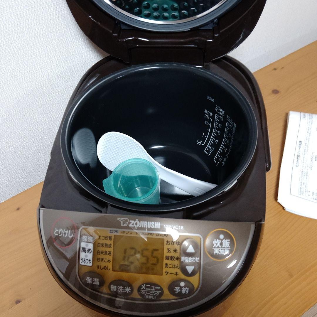 【未使用】象印　IH炊飯ジャー　極め炊き1.8Lサイズ　NW-VC18　ブラウン