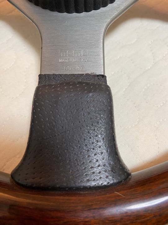 ウッドステアリング　木製&革製　アンティーク