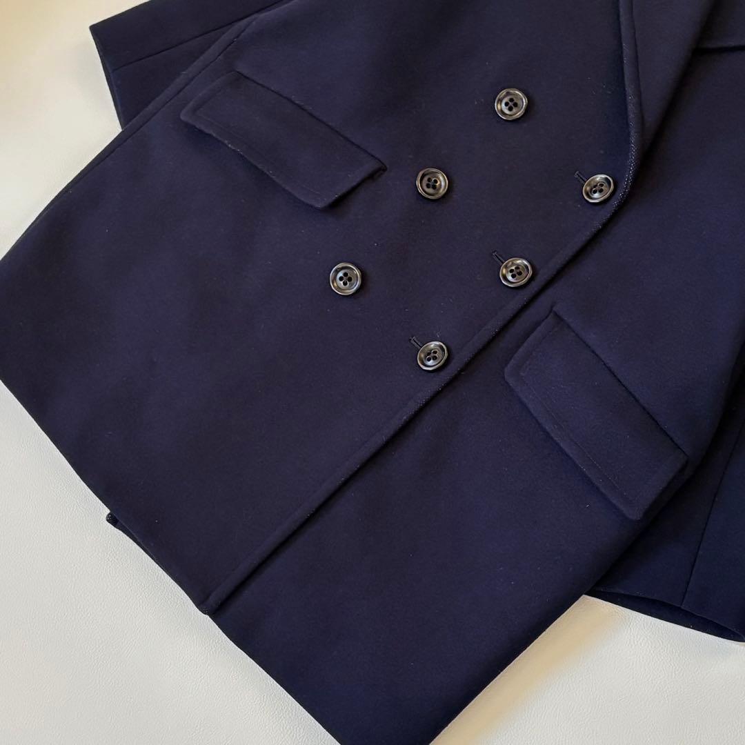 カレンソロジー メルトン オーバーサイズピーコート ネイビー