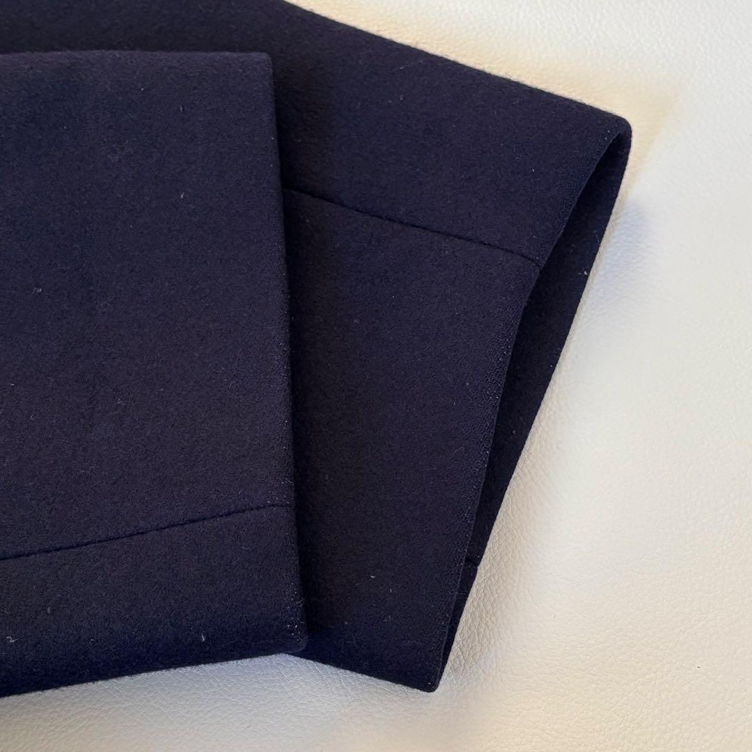 カレンソロジー メルトン オーバーサイズピーコート ネイビー