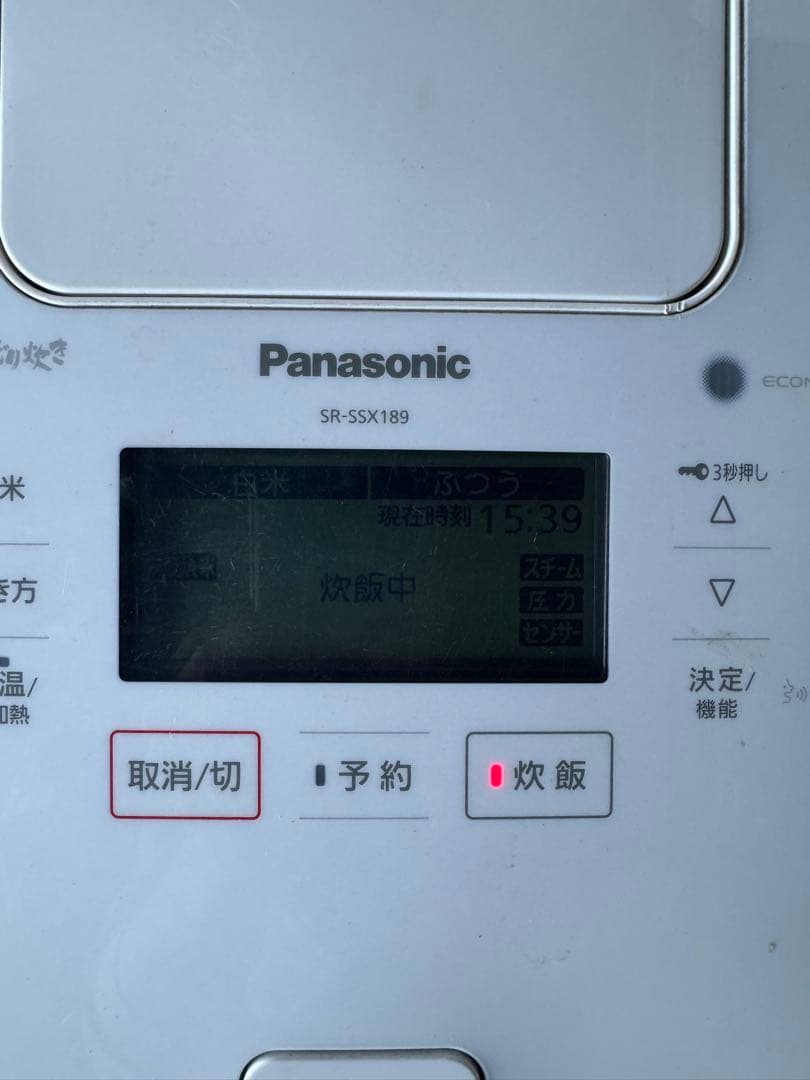 Panasonic 炊飯器 SR-SSX189 ホワイト