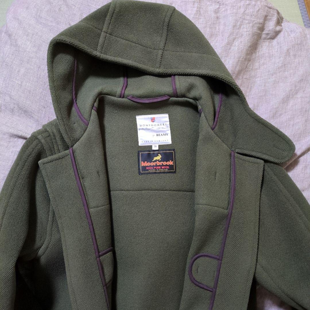 ダッフルコート　モンゴメリー　ビームス　ムーアブルック　ヘリンボーン
