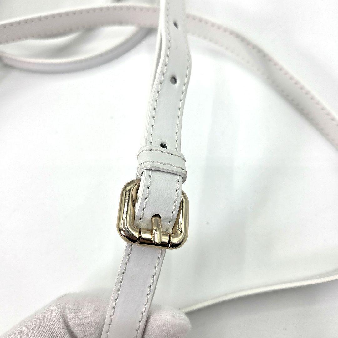 GHERARDINI ハンドバッグ 2way モノグラム レザー ソフティ 白