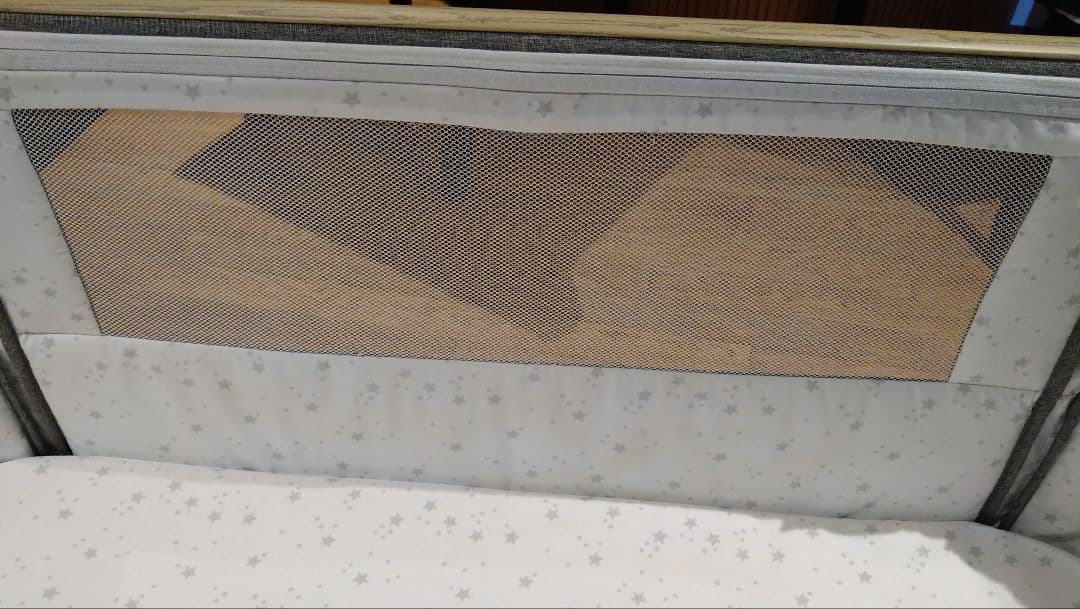 ベビーベッド HZDMJ (グレー)　折り畳み