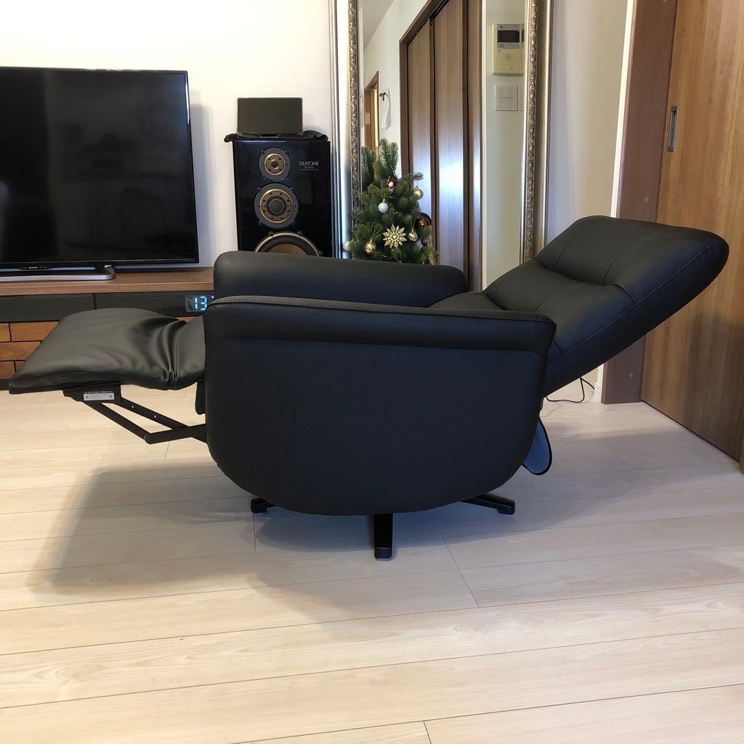 本革 電動リクライニングソファ