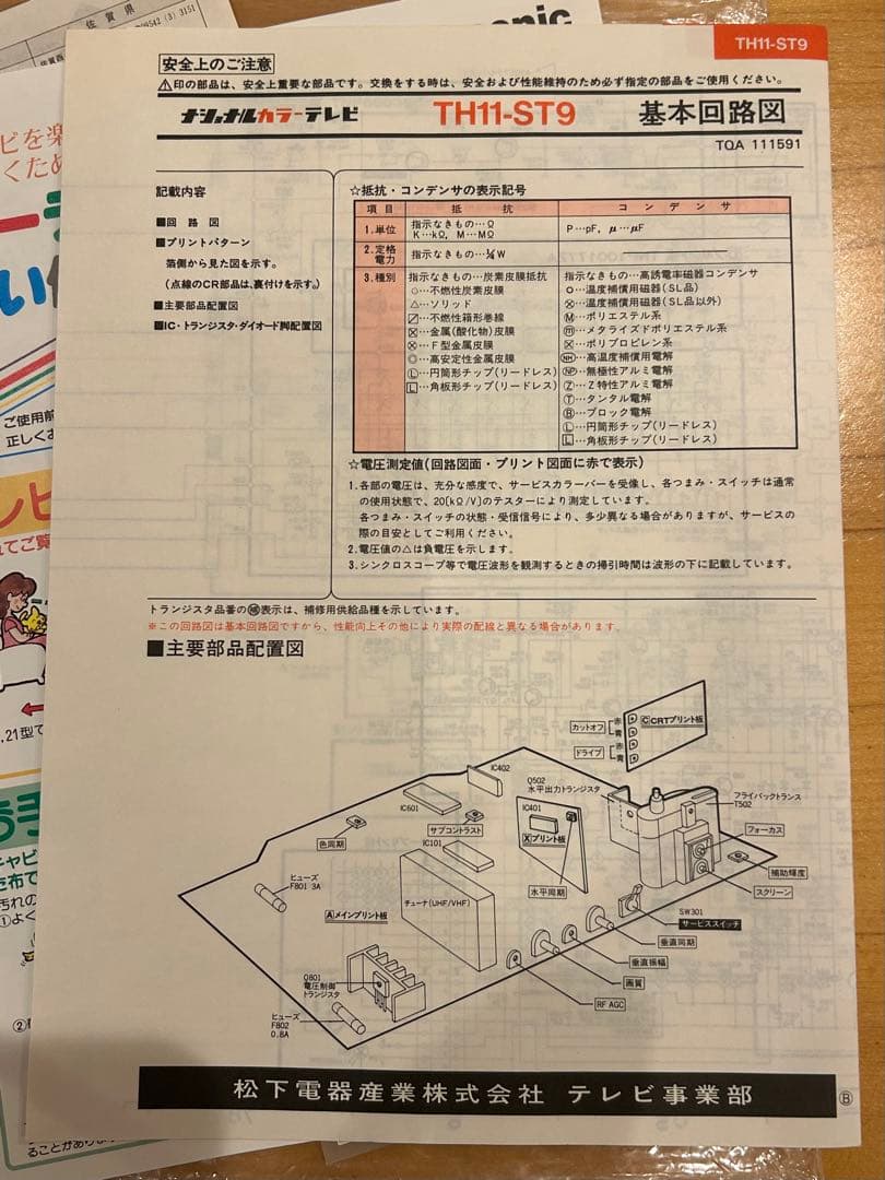 昭和レトロ ナショナル 電話付きテレビ てれ・ほん11 ピンク