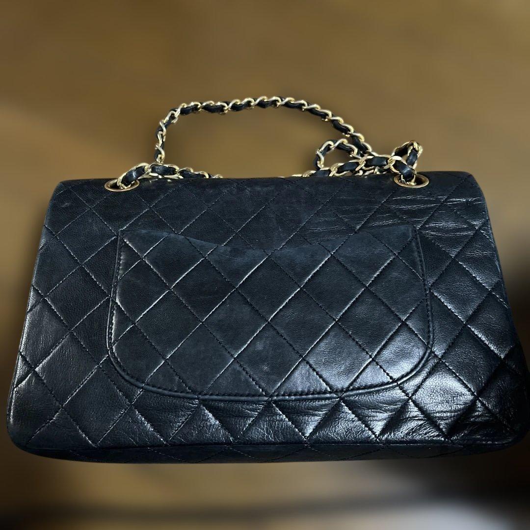 シャネル CHANEL ショルダーバッグ マトラッセ 25 Wチェーン