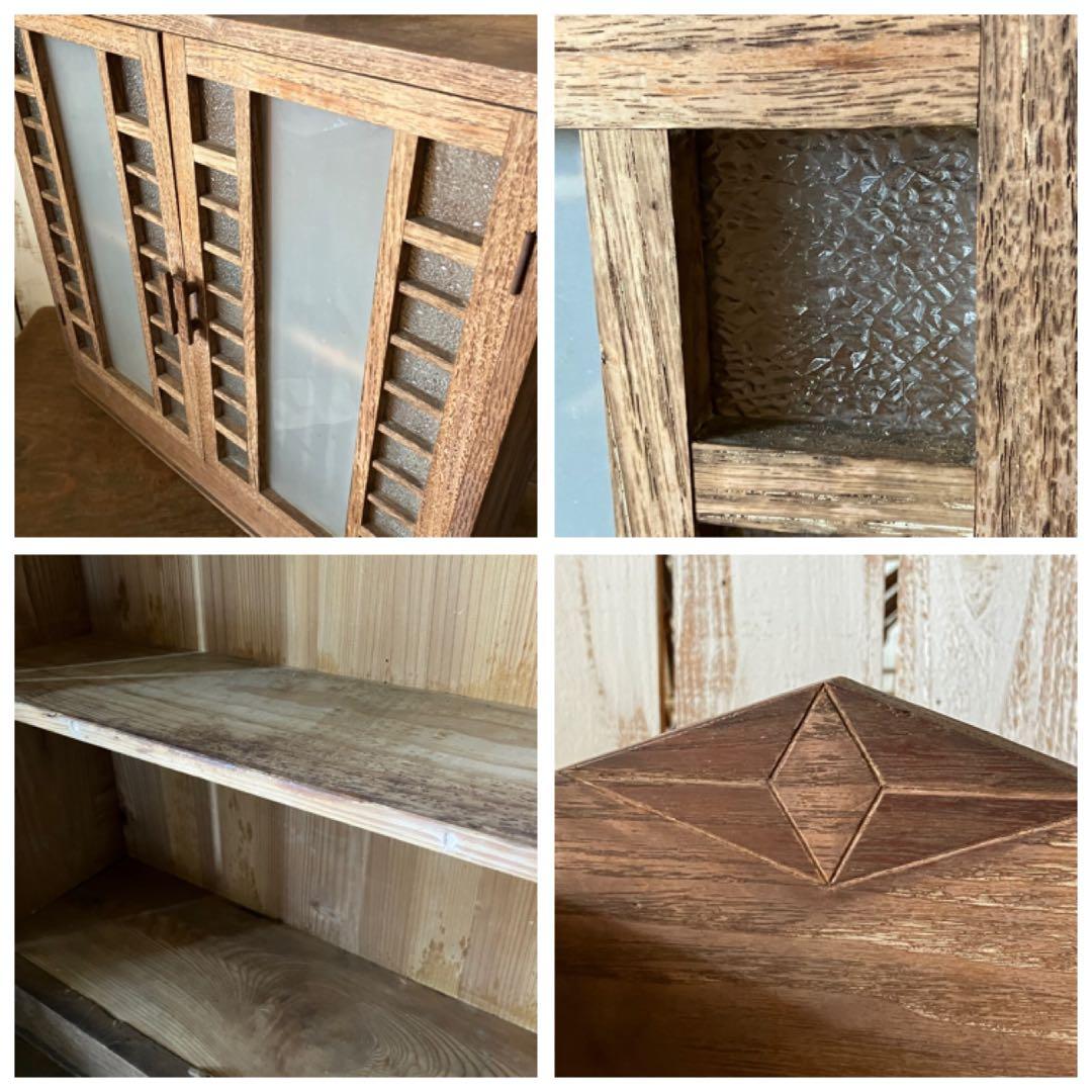 古道具 箪笥 アンティーク　キャビネット　本棚　ラック　飾り棚