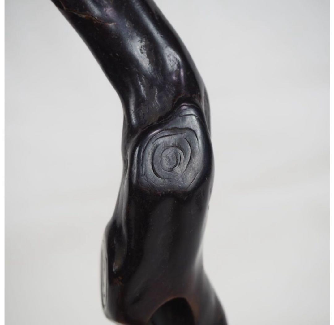 送料無料　時代物　黒珊瑚　海松　煙管入れ　重102ｇ　提げ物