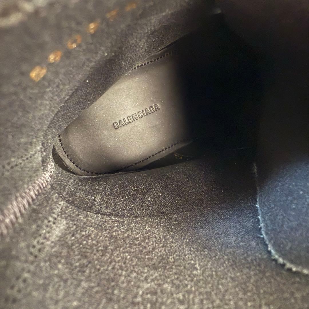 バレンシアガ ストライク レースアップ ブーツ 23cm ブラック