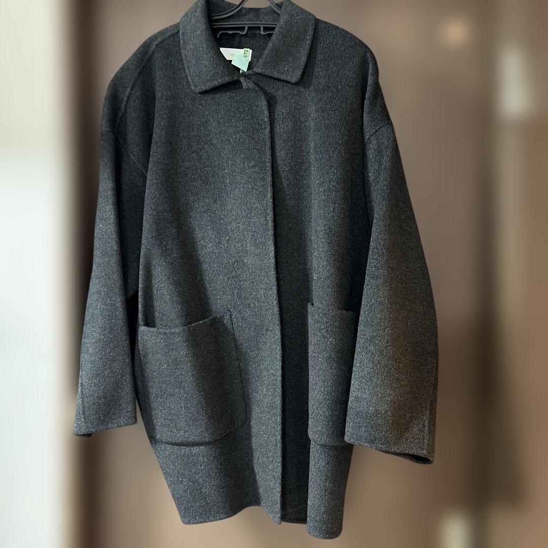 かぐれ/ウールステンカラーコートショートコート