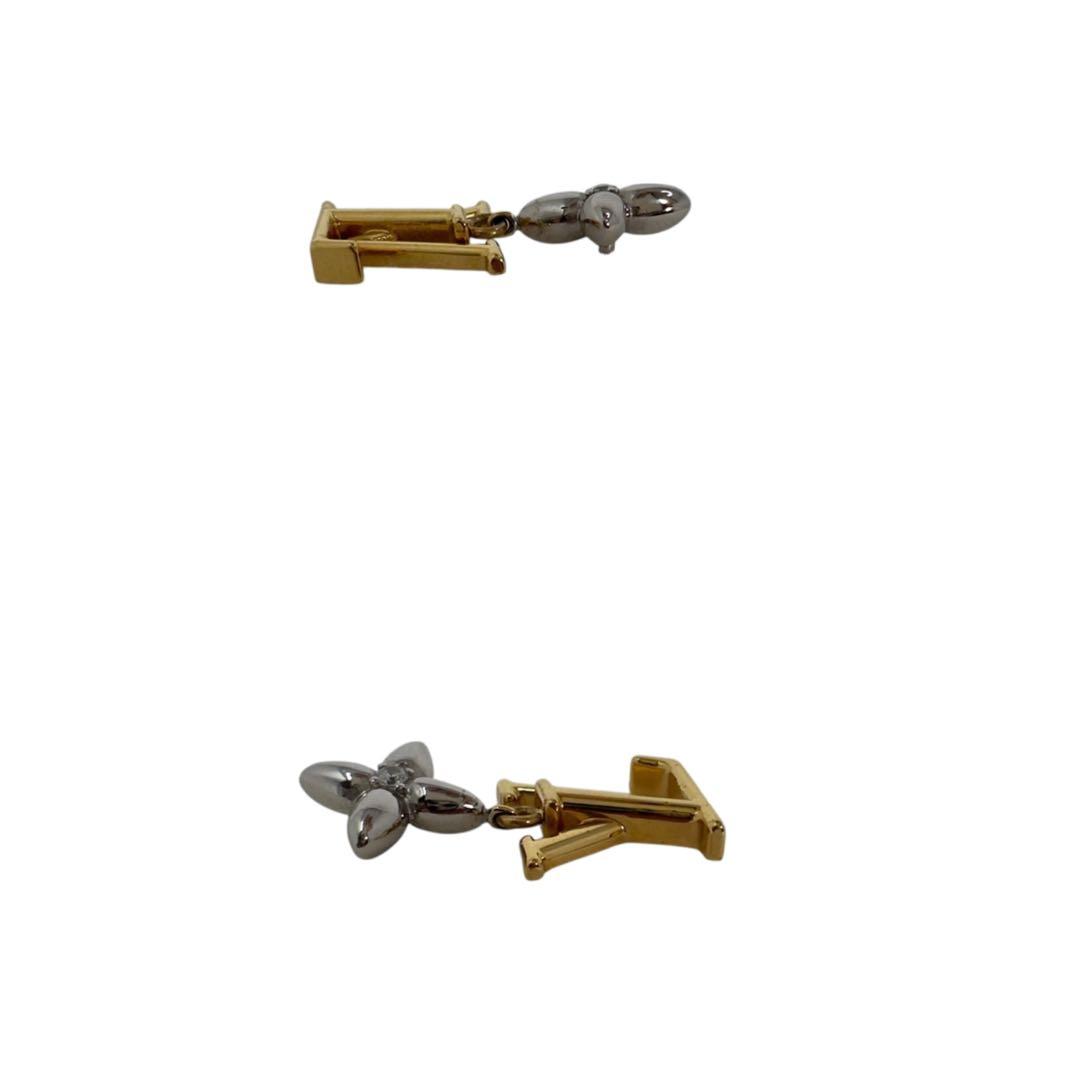 ルイヴィトン M01287 GP パンダント フラワー LVイニシャル ピアス