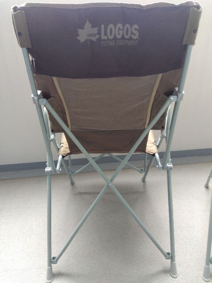 LOGOS Life バックホールドチェア（ブラウン）