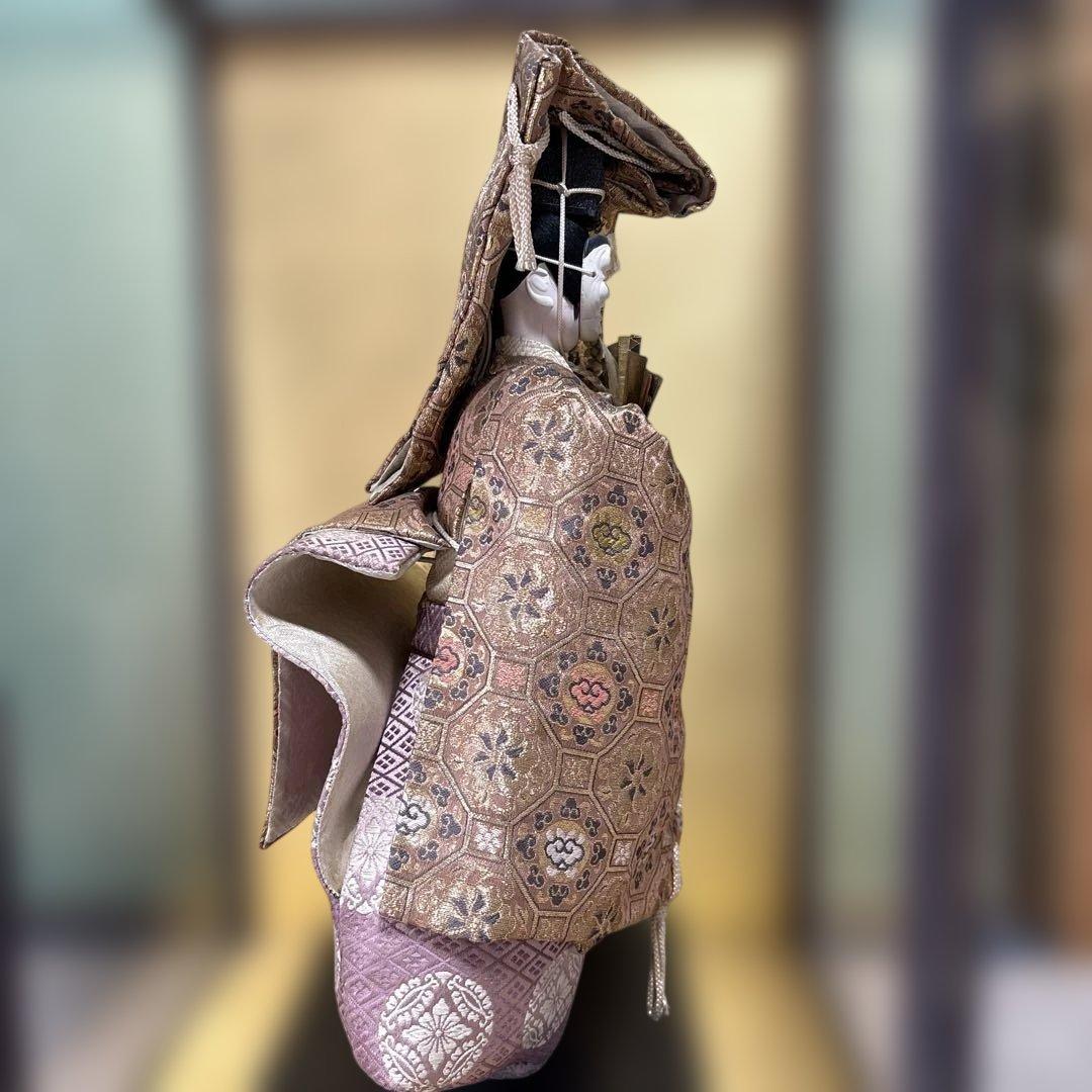 能人形　翁人形　ガラスのケース付き　置物　飾り物　縁起物