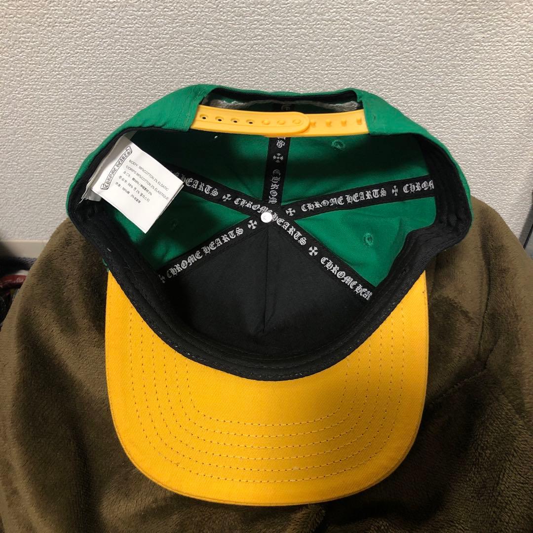 CHROME HEARTS ベースボールキャップ 緑/黄色