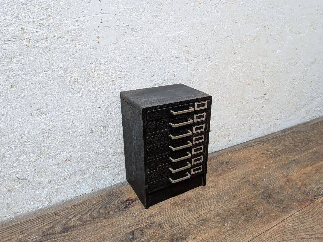 1113 ビンテージ　収納7杯　小引き出し　小物入れ　工業系　ケース　レトロ