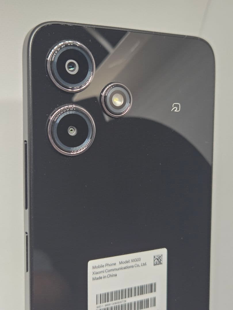 美品 Redmi 12 5G 128GB ブラック SIMフリー XIG03