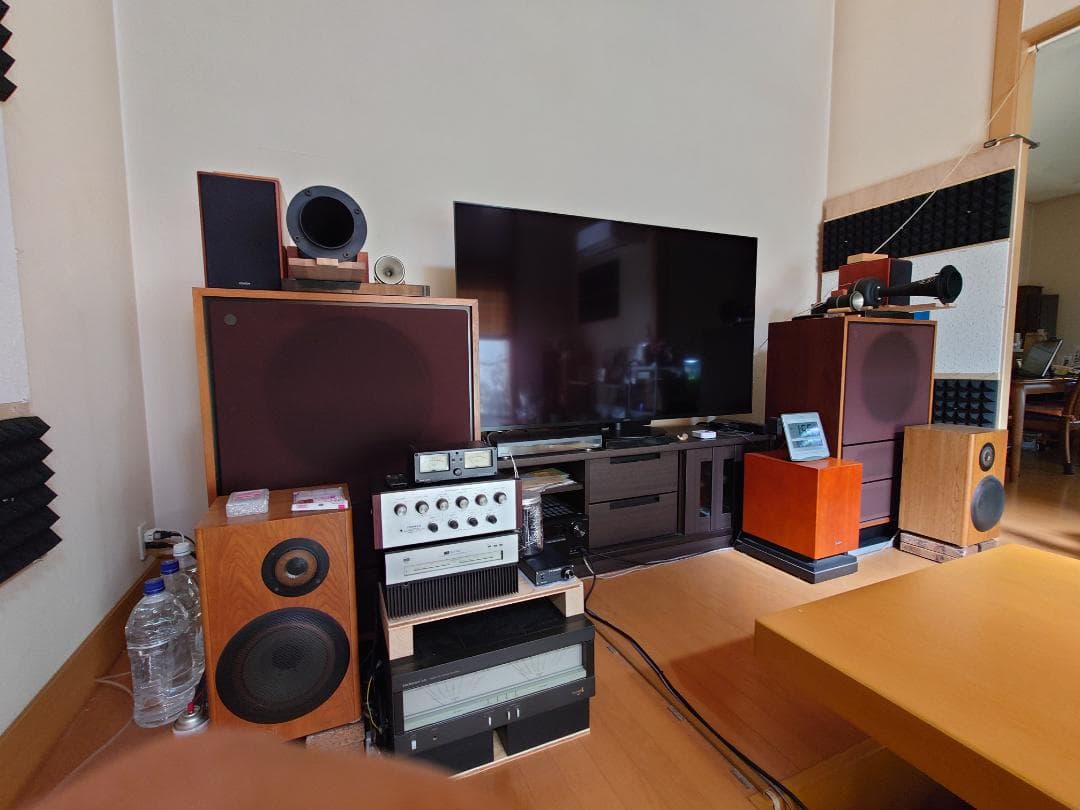 【おかさと～千桜～】天然黒御影石　特注オーディオボード　4面磨き　2枚